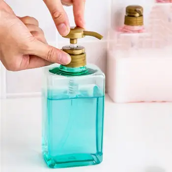 600ML Flydende Sæbe Badeværelse Pumpe Shower Gel Shampoo Container Køkken Rengøringsmiddel Hånd Sæbe Dispenser Flaske 63151