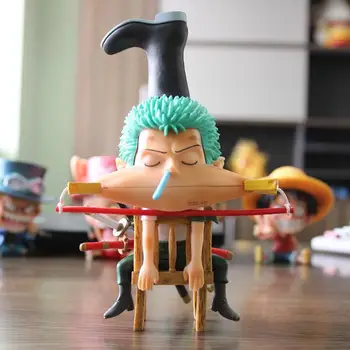 Japansk Animationsfilm Q version Ét Stykke ruffy Vinsmoke Sanji Roronoa Zoro PVC-Action Figur Samling model Toy 15cm 6420