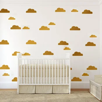 Søde Børn Babys Værelse Dekoration Wall Sticker DIY Store Hvide Skyer vægoverføringsbilleder Personlig Vinyl Kunst Decals#016 66963