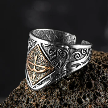 Sølv Tommelfinger Ring Archer Mænd Ring 925 Sterling Sølv Ring Store Seljuk Kemankes Tozkoparan Pil Ring i Tyrkiet 69371
