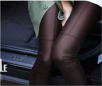 S M L Imiteret Læder Leggings til kvinder, Dame bukser, leggins Nye sexet Mode 2019 engros Drop shipping 7103