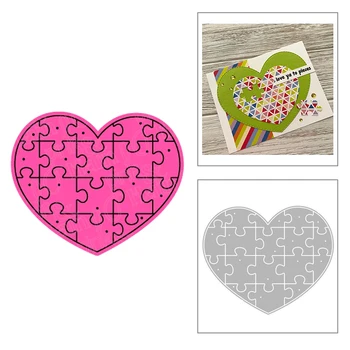 2020 Nye Valentine Heart Shape spåntagende Dør For DIY Prægning Puslespil fotoramme-Kort, Papir, Scrapbooking Album Ingen Frimærker 71286