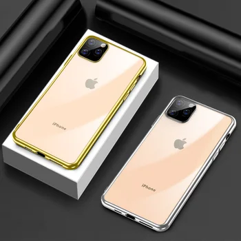 Luksus Silikone Bløde Clear cover Til iPhone 12 11 Pro XS Max X XR 10 5 6 5S 6S 7 8 Plus Mobiltelefon bagcoveret Stødsikkert Shell 729