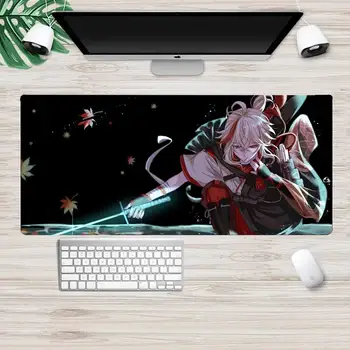 Kazuha Genshin Indvirkning Låsning Kant musemåtte Spil XL-Large-Gamer-Tastatur, PC Skrivebord Mat Takuo Computer, Tablet musemåtten 74204