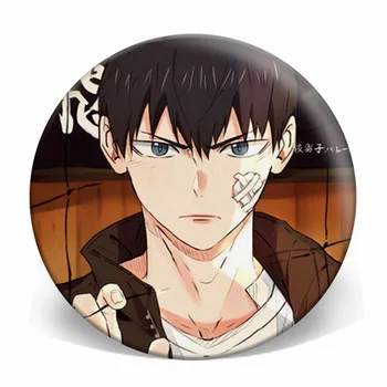 Haikyuu!! Anime Badge Pin-Knappen Otaku Taske Garniture Og Hvidguld Smykker Gave 75621