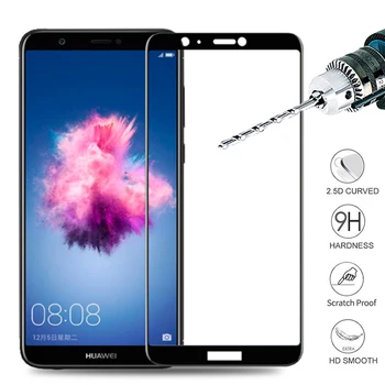 Beskyttende Glas På For Huawei S Smart FIG-LX1 5.65 tommer Fuld Dækning Skærm Protektor Hærdet Glas på s smart 2019 psmart glas 77018