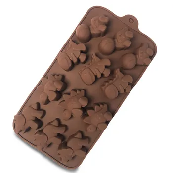 DIY Chokolade Silikone Formen dinosaur skimmel dyr, kage, kiks Skimmel Bagning vend sukker, slik silikone DIY