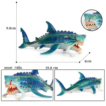 Simulering Action Figur Legetøj Ocean Animal Laks Barracuda Figur Dyr Model, At Børn Lærer Pædagogiske Samling Legetøj 7953