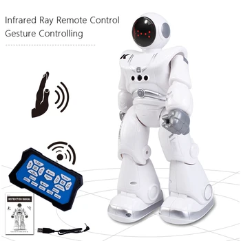 R18 Intelligent RC Programmerbar Robot RC Smart Gesture Sensing Robot Toy Automatisk Præsentation Robot Model Børns Legetøj Gave 83041