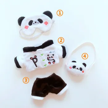 [MYKPOP]KPOP Dukke Tøj &Accessoiress: Panda Tøj 4stk Indstillet til 20cm Dukker(uden dukke) KPOP-Fans Samling SA21032201 86061