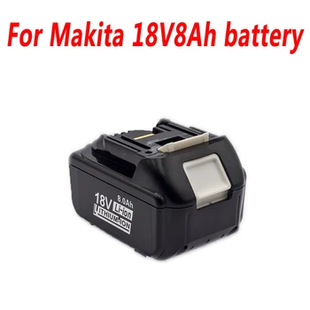 Ny Udskiftning Makita18V 8Ah Wireless Power Tool BL1860 BL1850 BL1840 BL1830 BL1820 Genopladeligt Lithium Batteri med Oplader 89283