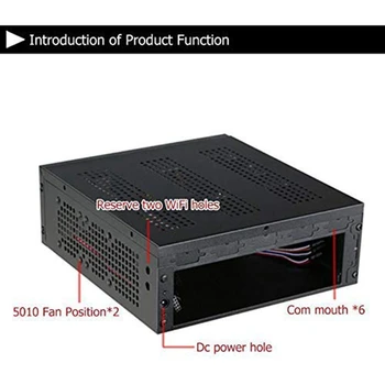 Universal PC-Sag ITX Tower-Server Port Indlejret Computer Sag PC Kabinettet til Bundkortet 9167