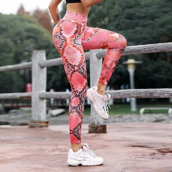 Sexet Problemfri leggings sport kvinder trænings-og Print af Høj Talje Sports Yoga Bukser Workout Fitness Leggings joggingbukser til kvinder 93720