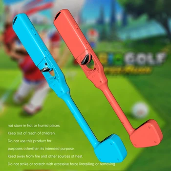2 Stk Rød Blå Aftagelig Golf Sport Spil Joypad Indehaveren Joystick Fjernbetjening Hånd Greb til Nintendo Skifte Tilbehør 96099