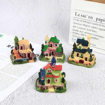 Sød Harpiks Hus Miniature Hus Fe Haven Micro Landskab Hjem Haven Indretning 96597