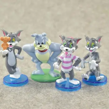 9pcs/ Set Disney Tegnefilm Tom Og Jerry PVC-Action Figurer, Mini Kat Og Mus Model Legetøj Tegnefilm dyrefigurer Børn Gaver 9662