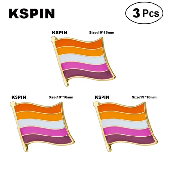 Nonbinary Stolthed Rainbow Badge Revers Pin-Brocher Pins Flag badge Broche Badges