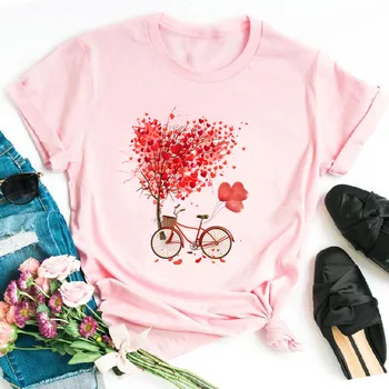 Kvinder Cykel Vogue Sort T-Shirt Pige Harajuku koreansk Stil Grafisk Toppe I 2020, Kawaii Kvindelige T-shirt,Drop Skib