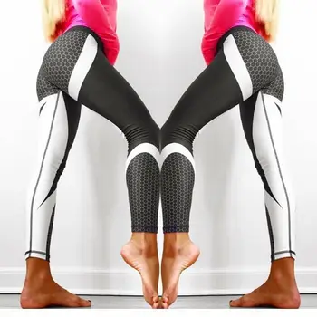 Trykt Yoga Bukser Kvinder Push Up Professional Kører Fitness, Sport Leggings Stramme Varme Blyant Leggins