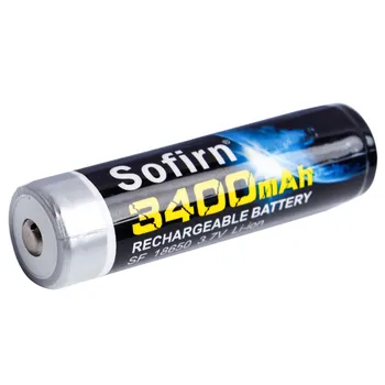 Sofirn 18650 3400mAh Batterier med PCB 18650 Batteri 3,7 V 5.6 Afladning Genopladelige Lithium Batterier til Sofirn Lommelygte
