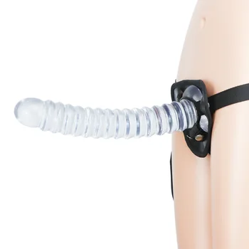 Stor Spiral Dildo Special-Formede Transparente Penis-Anal Plug for Kvinde Mand Onani Voksen Leverancer Butik