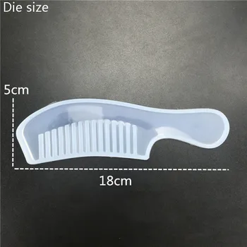 3D-gennemsigtig UV-resin silikone kam skimmel epoxy skimmel DIY smykkefremstilling af harpiks skimmel