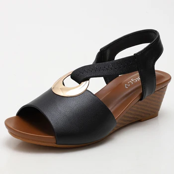 2021 Sandaler Kvindelige Sommeren kvinders sko mode Kile sandaler Komfortable Åben Tå Plus Størrelse 36-42