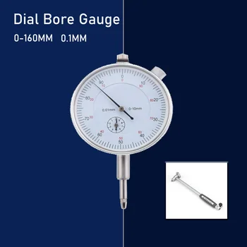 50-160 mm 0,01 mm Præcise Dial Bar Gauge Indikator Motor Cylinder Mikrometer Måling af Værktøjer, Test Sæt