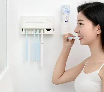 Xiaomi UV-Lys Tandbørste Smart Sterilisator Indehaveren Inhiberer bakteriel tandbørste Antibacteria Automatisk Tandpasta Dispenser