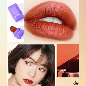 Ikke Let At Pletten Cup Velvet Matte Læber Glans langvarig Sæt Farve Kosmetik Læift, Lip koreanske Vandtæt Makeup E8I4