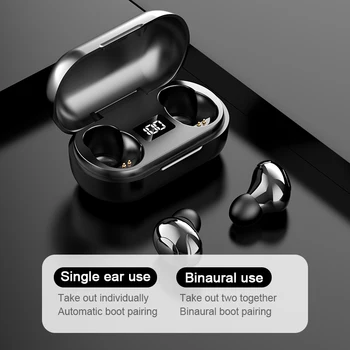 наушники Trådløse Blå tand 5.0 Øretelefon TWS HIFI Mini-I-øret-Sport, der Kører Headset Støtte IOS/Android-Telefoner HD Hovedtelefoner