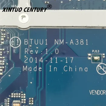 NM-A381 5B20H35637 For Lenovo yogo3 14 Laptop Bundkort BTUU1 Med SR23Y I5-520U CPU DDR3L fuld Fungerer godt