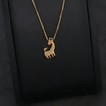 Nye Dejlige Giraf halskæde til Kvinder, Mode, Dyr, for Kæreste Par i Rustfrit Stål halskæde Smykker