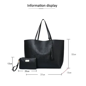 Europæiske Skønhed Stil Håndtaske Enkelt Skulder Taske Håndtaske Mode Trend Hule Pu Mor Bag To - Delt Sæt Kvinder Casual Tote
