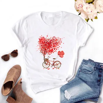 Kvinder Cykel Vogue Sort T-Shirt Pige Harajuku koreansk Stil Grafisk Toppe I 2020, Kawaii Kvindelige T-shirt,Drop Skib