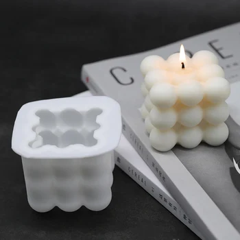 Silikone Kage Bagning Forme Kugler Cube Slik Mousse Forme Voks Stearinlys Gør Mould 3D Cloud-Formet Køkken, Bageri Værktøj