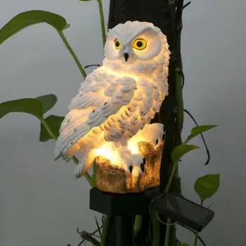 LED Ugle Solar Light Kreative Energi-Besparelse Let At Installere Have Lys Med Ugle Ornament Skulptur Udendørs Belysning Forsyninger