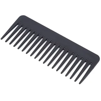 1PC Bred Tand Kam Sort ABS-Plast Varme-resistente Stor Bred Tand Kam Til Håret Styling Værktøj