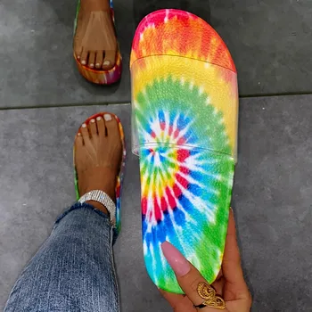 Kvinders Sandaler Sommer Farve Gennemsigtig Kvindelige Casual Kile Dias Sandal Kvinde Platform Sko Damer Offentlig Strand Fodtøj