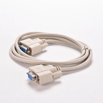 1stk 1,5 M Seriel RS232 Kvinde til Kvinde Null-Modem Kabel-DB9 FTA Cross Connection 9 Pin COM Data Kabel Konverter forlængerledning