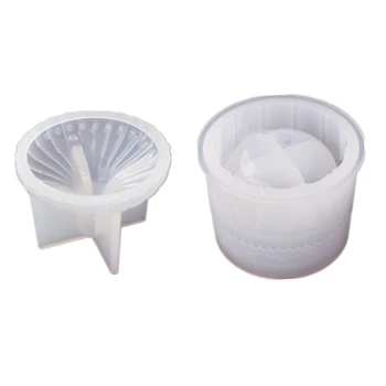 Max Harpiks Mug med Låg DIY Smykker Jar Silikone Formen 3D Nipsting Opbevaring Jar Epoxy Harpiks Container Candy Box Skimmel Håndværk