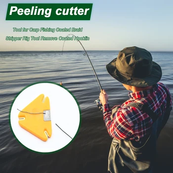 1 Stk Værktøj til Karpe Fiskeri Belagt Fletning Stripper Rig Værktøj til at Fjerne Belagt Hooklink Line Cutter-Arkføderen fiskegrej Tilbehør