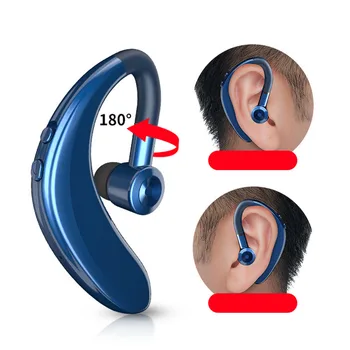 S109 Trådløse Earpgone Business-Bluetooth-Headset Bil Bluetooth headset i Øret Trådløse Hovedtelefoner(Blå)
