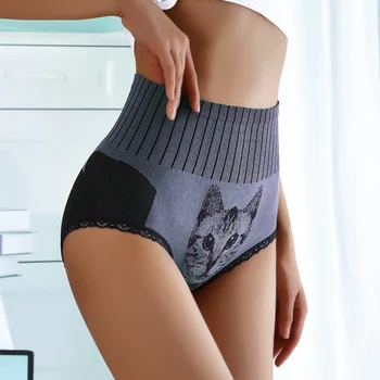 Høj Talje Trusser Plus Size Undertøj Sexet bundløse Trusser Kvinders Undertøj i Seamless Kort Hip Lift Underpanties Åndbare Bukser