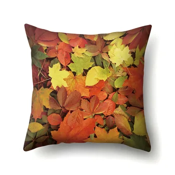 Maple Leaf Kreative Polyester Pude Dække Hjem Bløde Dekoration til stuen, Sofa Pude Dække Soveværelse Smide Pudebetræk 45cm