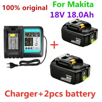 18V18Ah Genopladeligt Batteri 18000mah Li-Ion-Batteri Udskiftning Power Batteri til MAKITA BL1880 BL1860 BL1830battery+3A Oplader