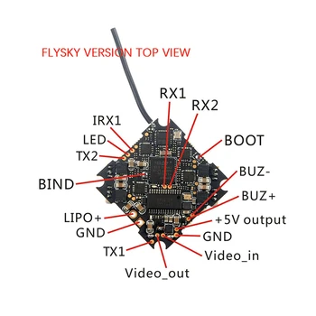 Happymodel Crazybee F4 PRO V3.0 2-4S-Flight Controller w/ Blheli_S 4in1 ESC Dshot600 & Kompatibel Flysky/Frsky Modtager