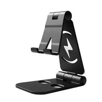 Desktop Mobile Phone Holder Stand Metal Phone Holder for Ipad Tablet Charging Base Foldable Adjustabl Smartphone Holding Stand
