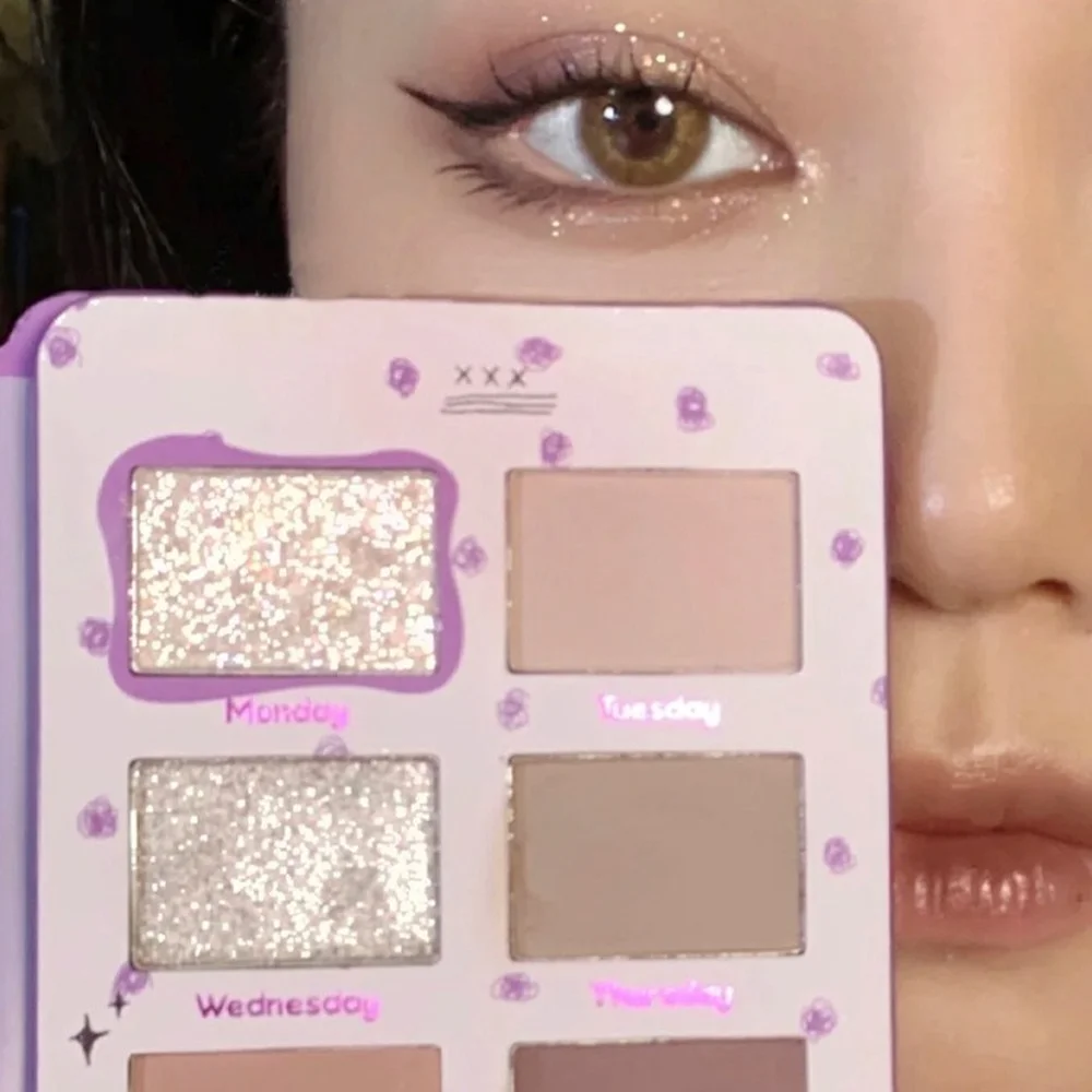 Køb online Xiyi Notebook 6-farve øjenskygge Palette At For Begyndere Mat Pailletter Daglige Makeup Naturlig Eye Makeup > Skønhed Essentials < www.brysterhelelivet.dk