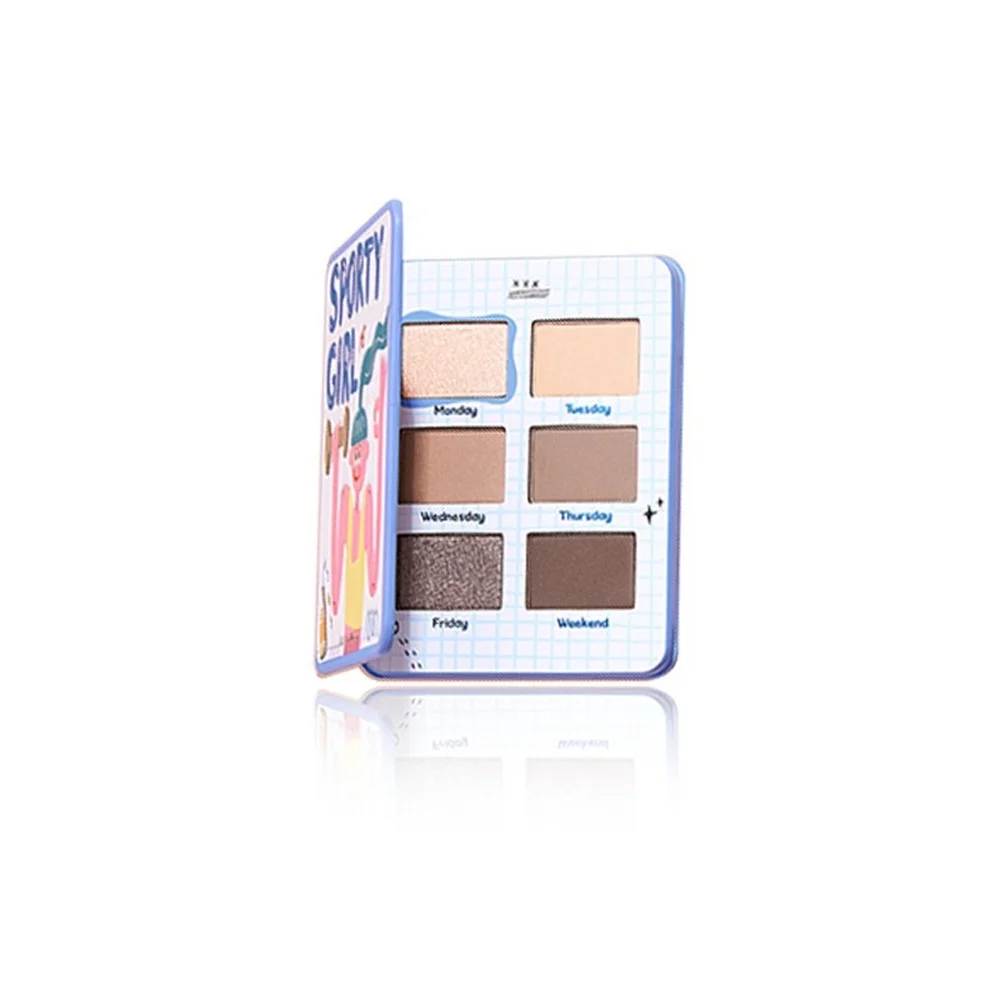 Køb online Xiyi Notebook 6-farve øjenskygge Palette At For Begyndere Mat Pailletter Daglige Makeup Naturlig Eye Makeup > Skønhed Essentials < www.brysterhelelivet.dk